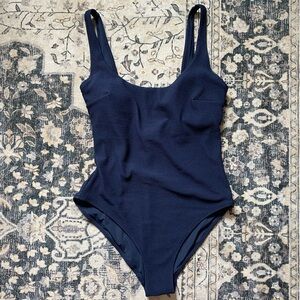 H&M Dark Blue One Piece Swimsuit